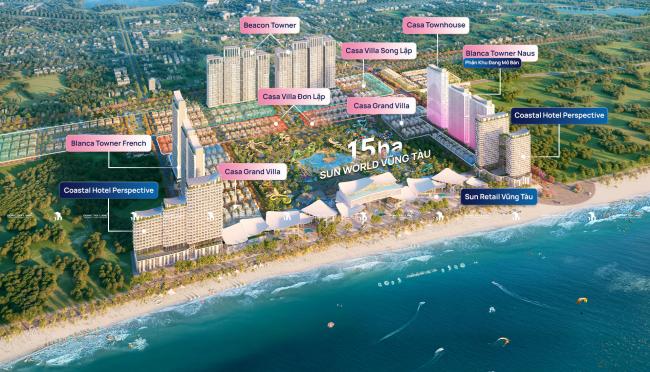Sun Group ra mắt ba tòa tháp bên biển Vũng Tàu
